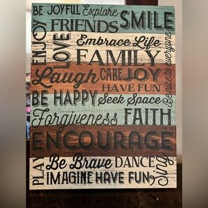 Multicolor Inspirational Wall Art